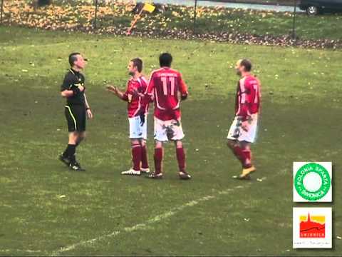 Polonia Trzebnica - Polonia Świdnica - zagranie ręką z 87 minuty spotkania.