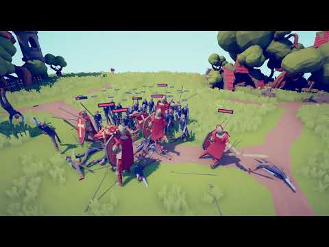 The King + 6 Knights vs every Breadstick unit (same price) [TABS]