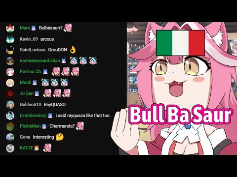 Raora Mamma Tells How She Pronounce Pokemon Name With Italian Accent【Hololive EN】