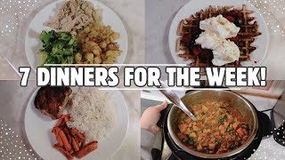 DINNER IDEAS FOR YOUR FAMILY - ONE FULL WEEK OF MEALS!