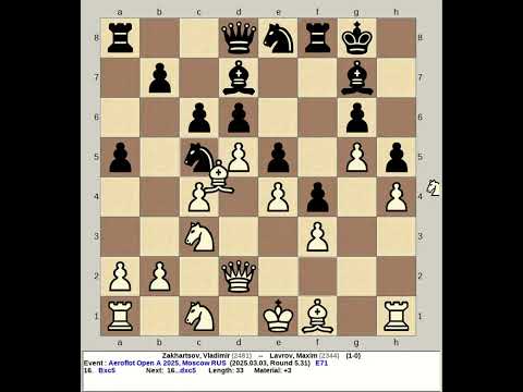 Zakhartsov, Vladimir vs Lavrov, Maxim | Aeroflot Chess Open A 2025, Moscow Russia