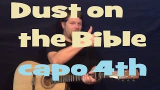 Dust On The Bible (Hank Williams) Easy Guitar Lesson How to Play Tutorial Capo 4th