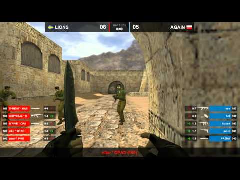 AGAiN vs. LIONS map 3 dust2 dreamhack 2011