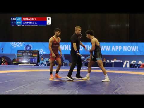 GR 60KG 1/8 Round | Ilkin Gurbanov (Aze) Vs Georgios Scarpello (Ger) | U23 World Championship 2025