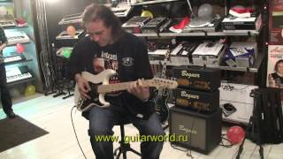 Video thumbnail for The megastar Holstinin at Pop-Music. He played his signature guitar. Bogner Brixton and Bogner Cube. by Dmitri Guitarworld