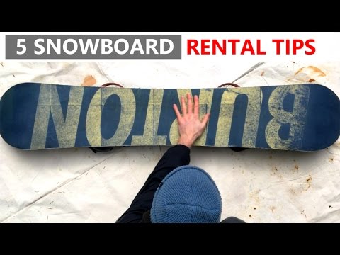 5 Tips for Renting a Snowboard