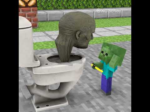 Skibidi Toilet and baby zombie have done a good deed together