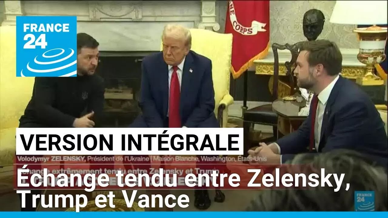 REPLAY - Incroyable échange entre Zelensky, Trump et Vance dans le Bureau ovale • FRANCE 24