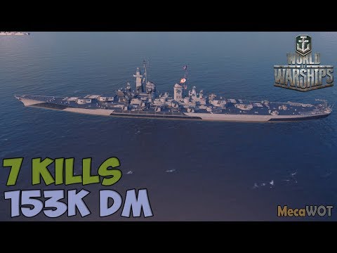World of WarShips | Montana | 7 KILLS | 153K Damage - Replay Gameplay 1080p 60 fps