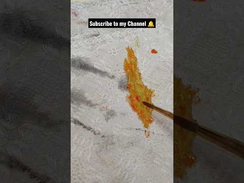 How to make a Fire for #diorama or #sculptures 🔥 #handmade #shorts #diy #miniatures #sculpture