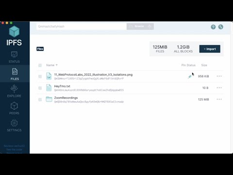 IPFS Desktop Walkthrough
