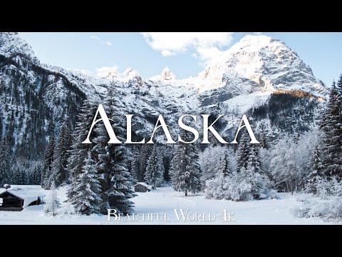 Alaska 4K Scenic Winter Film - Peaceful Piano Music - Amazing Nature