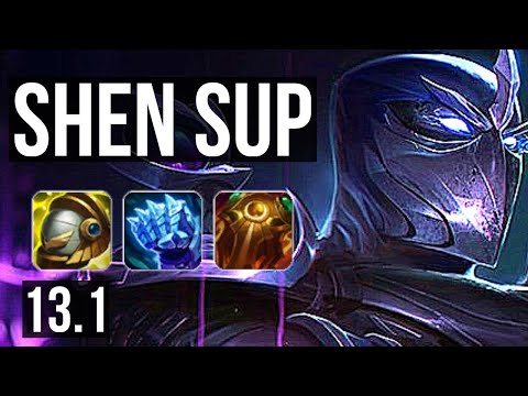 SHEN & Ezreal vs LULU & Kog'Maw (SUP) | 1/1/18, 1300+ games, 1.6M mastery | EUW Master | 13.1
