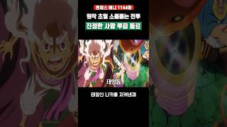 원작초월 진정한 사황 루피 동료 소름돋는 전투 ㄷㄷ #원피스 #shorts