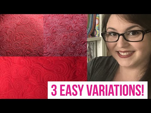 HEARTS AND SWIRLS VARIATIONS: Easy Allover Free Motion Designs for Any Quilt