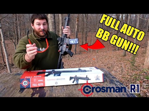 FULL AUTO BB GUN!!! CROSMAN R1 REVIEW