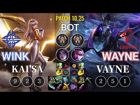 ES Wink Kai'Sa vs GRF Wayne Vayne Bot - KR Patch 10.25