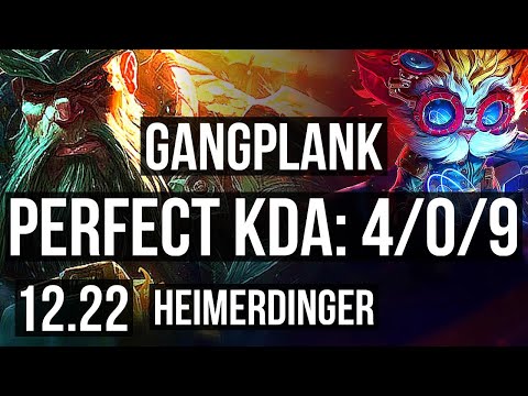 GP vs HEIMER (MID) | 4/0/9, 300+ games | EUW Master | 12.22