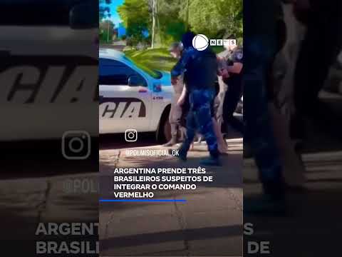 Argentina prende três brasileiros suspeitos de integrar o Comando Vermelho. 📲 #RecordNews #shorts