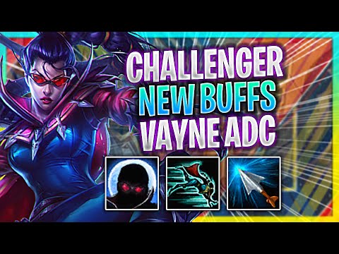 CHALLENGER TRIES VAYNE WITH NEW BUFFS! | Challenger Plays Vayne ADC vs Xayah! | Season 2023