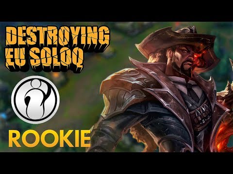 Destroying EU SoloQ: Invictus Gaming Rookie - Lucian Mid Lane - KDA 20/6/15