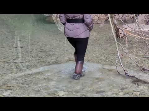 First waterproof test wet leather riding boots