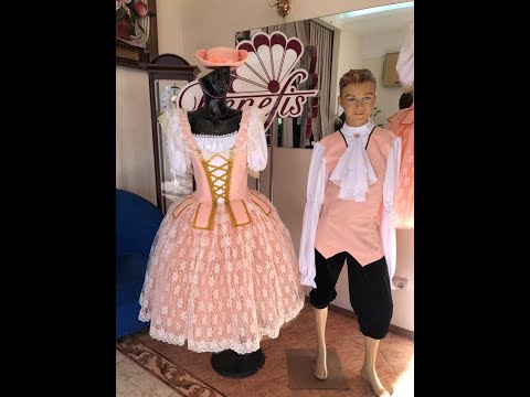 Costum de balet Păstorițe pas de trois păpuși franceze Marțipan Spărgătorul de nuci P 0262 - video 5