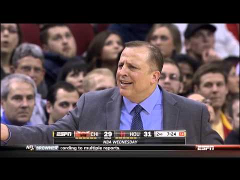 Tom Thibodeau using some color language vs. Rockets