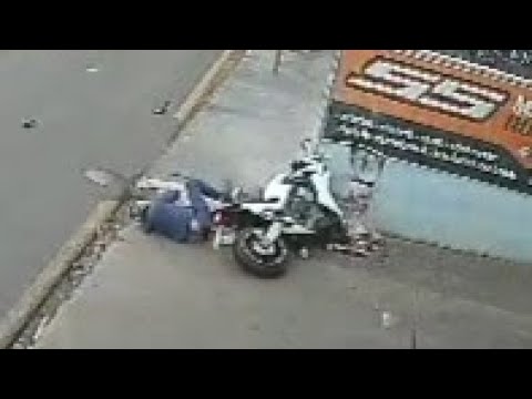 Motociclista fica ferido após acidente na Avenida João marangoni em Sarandi