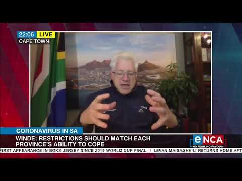 Winde wants National State of Disaster to be lifted