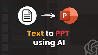 How to Convert Text to PPT Using AI | Best TXT to PPT Converter (Step-by-Step Guide)