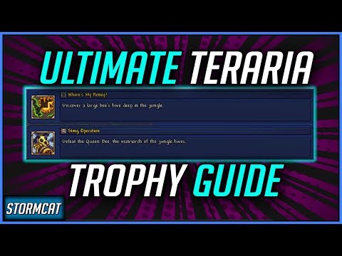 TERRARIA 1.3 ALL ACHIEVEMENTS GUIDE 2019 (PART 6) -  WHERES MY HONEY - STING OPERATION