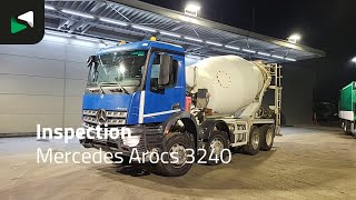 Mercedes-Benz Arocs 3240 8X4 Stetter 9m3 Mixer Full Steel Euro 6 concrete mixer truck for sale - Image 4 | Machineryline ET Mercedes-Benz Arocs 3240 8X4 Stetter 9m3 Mixer Full Steel Euro 6 concrete mixer truck | Image 4 - Machineryline