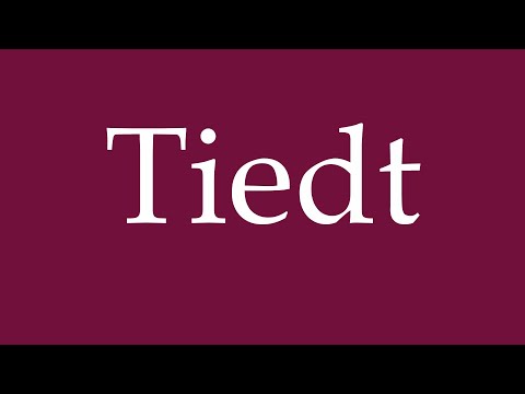 How to Pronounce ''Tiedt'' Correctly in German