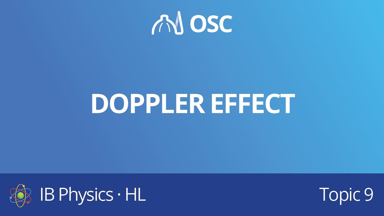 Doppler effect [IB Physics HL]