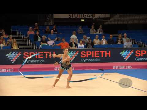 Fanny LUNDE (NOR) 2015 Rhythmic Worlds Stuttgart - Qualifications Ribbon