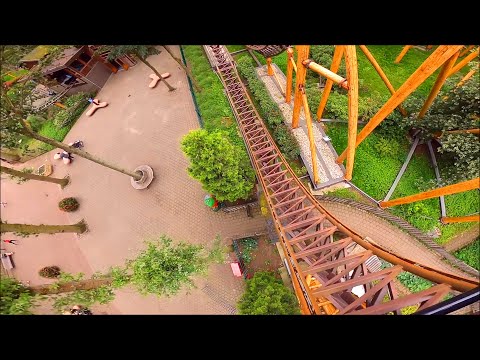 Duinrell Netherlands - All Roller Coaster Onride - Wir fahren alle Achterbahnen