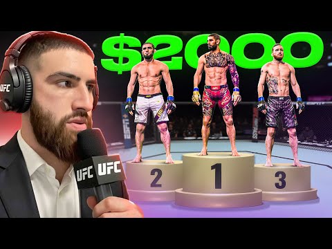 Ich habe die Top-Kämpfer von UFC 5 in mein letztes Turnier aufgenommen.