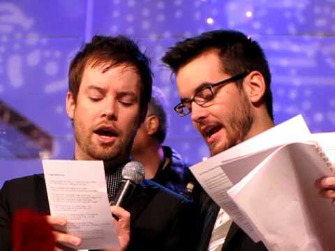 David and Andrew Cook Singing Christmas Carols