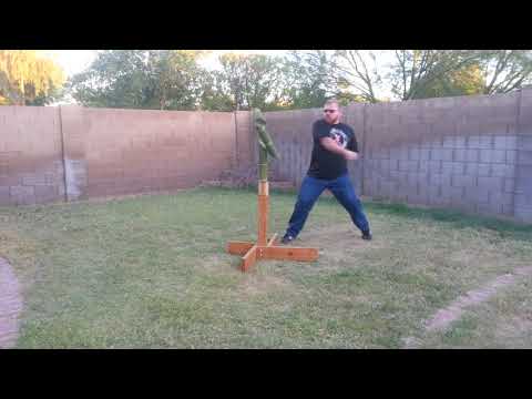 Test Cutting with the ATrim French Medieval Falchion