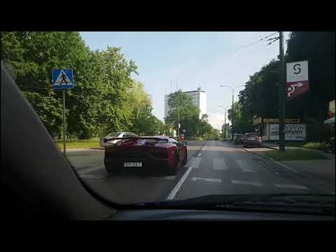 Lamborghini Aventador SVJ almost CRASHED in Poland! Close call! #lamborghini #aventador #svj #crash