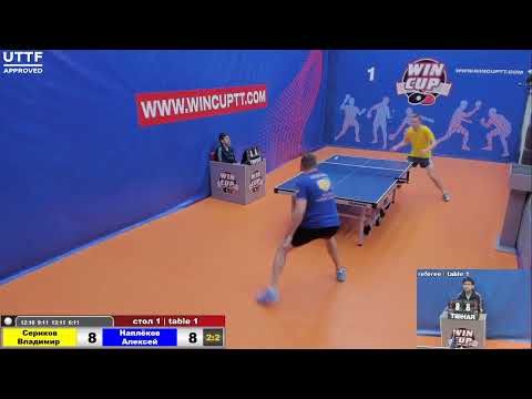 Сериков Владимир 2-3 Наплёков Алексей Турнир Восток 4 WIN CUP 17.12.20 Прямая трансляция Зал 1