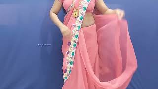 Download lagu Maya Pink saree drape mp3