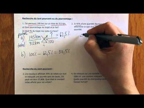 comment appliquer un pourcentage