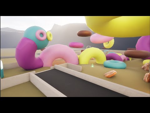 Building a level in Unreal Engine 5 - Donut Land! #level #leveldesign #ue5