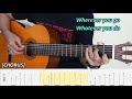 Right Here Waiting Richard Marx Fingerstyle Guitar Tutorial TAB Chords Lyrics