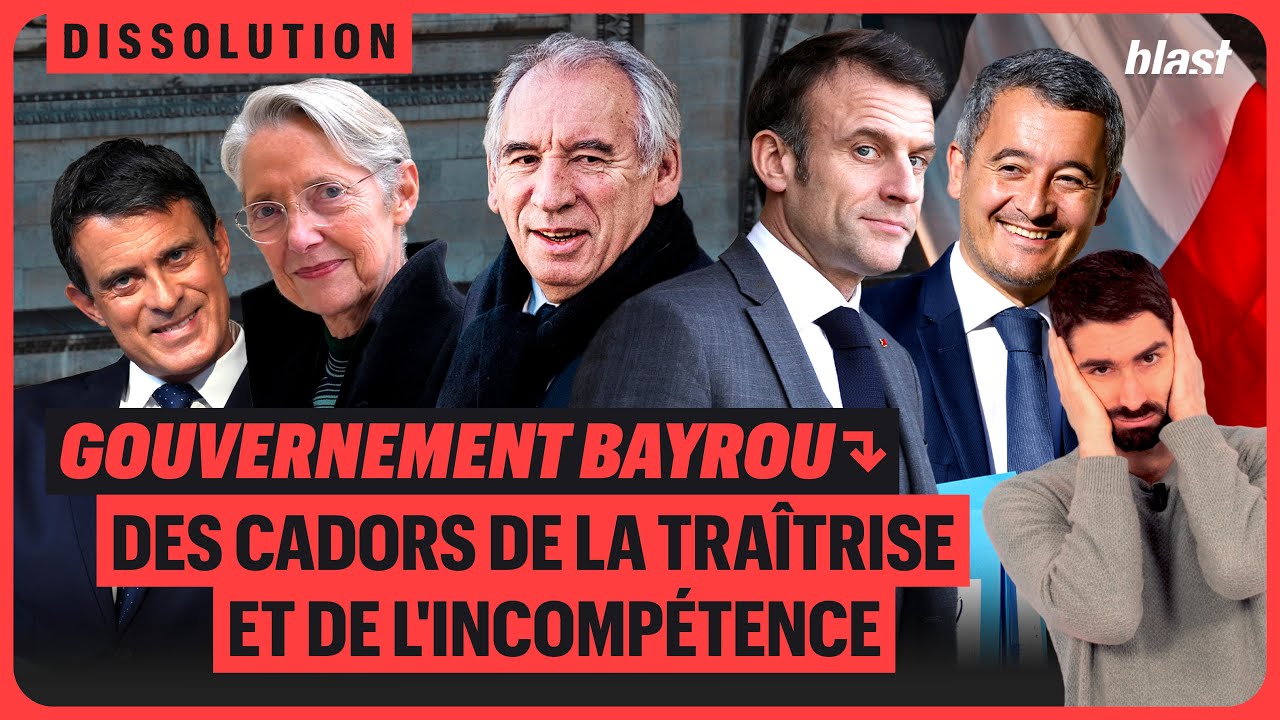 GOUVERNEMENT BAYROU : DES CADORS DE LA TRAÎTRISE ET DE L'INCOMPÉTENCE