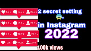 2 secret setting 😱😱/how to increase your followers in 2 minutes 😱👉