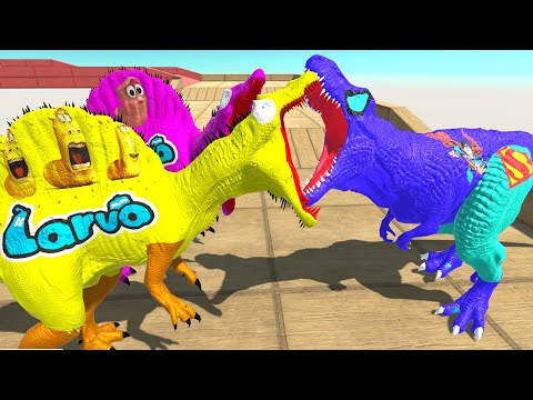 LARVA SPINO COUPLE WORKING DEATH CLIMB - Animal Revolt Battle Simulator
