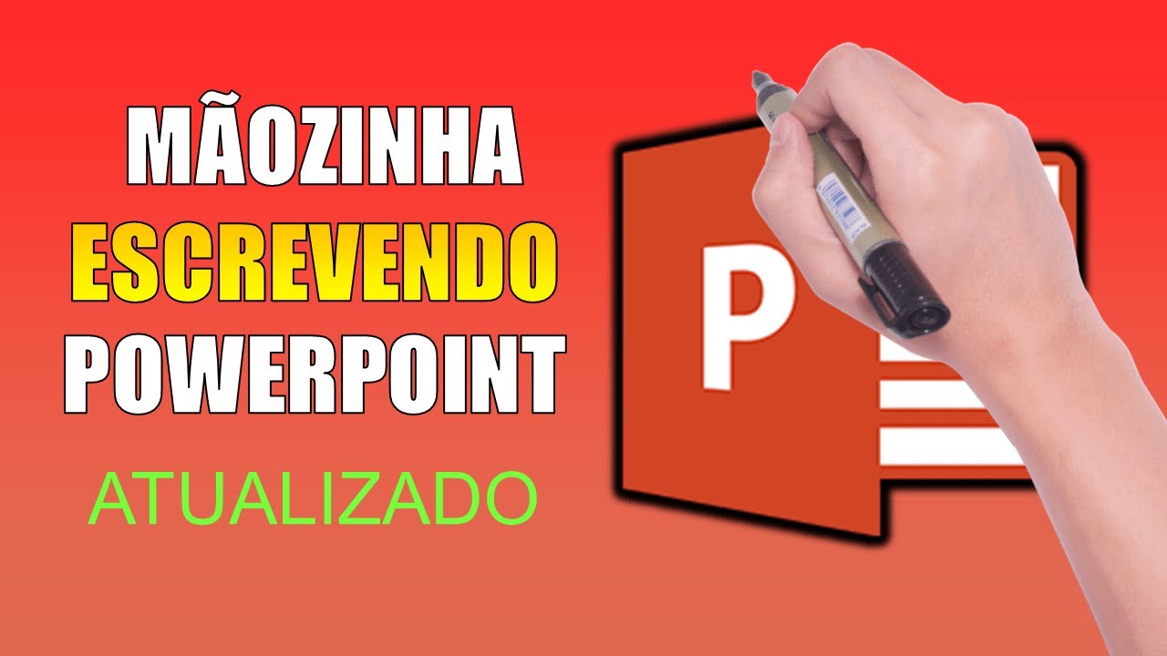 Como Fazer Animação com MÃO ESCREVENDO e DESENHANDO no Powerpoint